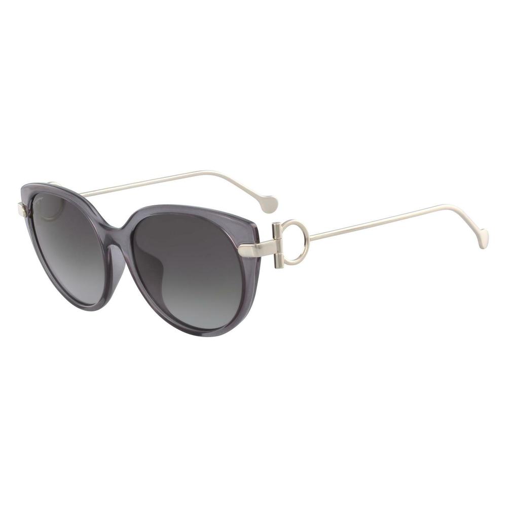 NEW Salvatore Ferragamo SF 919SA 057 Crystal Grey Sunglasses with Grey Lenses